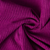 Tissu Velours d'ameublement côtelé Emy uni Aubergine