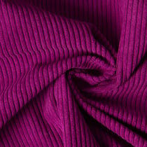 Tissu Velours d'ameublement côtelé Emy uni Aubergine