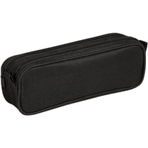 Trousse rectangulaire 2 compartiments 23 x 7 x 8 cm noir Clairefontaine