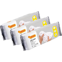 Lot de 3 blocs de pâte à modeler - Autodurcissante - Blanc - 500g - Jovi