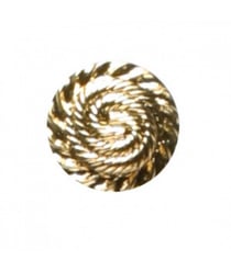 Carte de 3 boutons Spirale doré 20mm - Distrifil Or