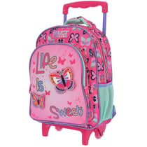 Sac à dos à roulettes Must Papillons Life is Sweet 31 CM Trolley - Maternelle