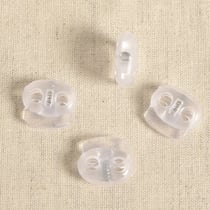 Serre-cordon ovale - 4pcs 1,9cm x 1,7cm transparent
