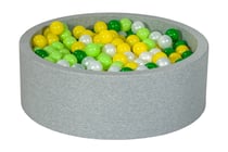 Piscine à balles Aire de jeu + 450 balles perle, jaune, vert, vert - Velinda