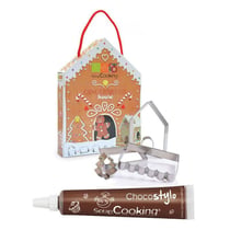 Coffret Découpoirs Maison en pain d'épices + 1 Stylo chocolat