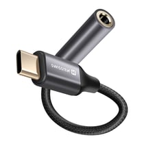 Swissten Adaptateur Audio USB-C vers Jack 3.5 mm p. smartphones et tablettes Noir