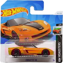 Vehicule corvette c6 hot wheels 1/64 - hw roadsters 2/5 - mattel - htc14 - petite voiture metal