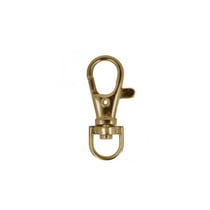 Lot 2 mousquetons sangle 1cm couleur or antique