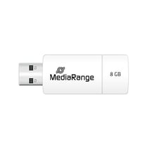 MediaRange Clé USB 8Go pour Sauvegarde et Transfert de Fichiers Blanc