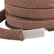 Tresse chinée pour anses de sacs 16mm rouille au mètre