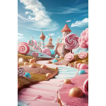 Tableau sur toile paysage sucré 30x45 cm
