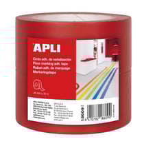 Ruban adhésif de signalisation rouge 40 mm x 33 m x2 rouleaux