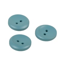 Lot de 3 boutons 2 trous rond vert pâle 17mm