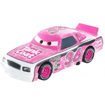 Vehicule cars eugene carbureski - voiture miniature rose et blanche - MATTEL