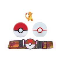 Pokémon - Ensemble pour ceinture Clip'n'Go Poké Ball, Luxe Ball & Salamèche