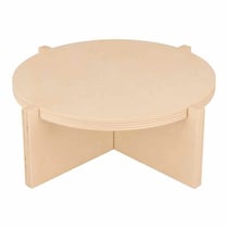 Set de 3 supports ronds sur pied en bois