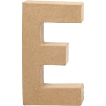 Lettre en papier mâché - E - 20 cm