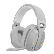 LinQ Casque Gaming sans Fil Bluetooth pour PC et Smartphone avec LED RGB et Micro Gris