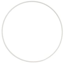 Cercle nu en métal, d 12 cm, blanc, 1 pièce