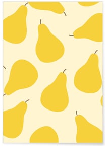 Affiche Poires | A3 : 29,7x42cm