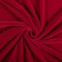 Tissu Velours jersey épais Rouge