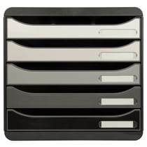 Module de classement Big Box Plus 5 tiroirs Shades of Grey - Nuances de gris - Exacompta