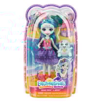 Enchantimals sunshine beach : poupée tolene tortue 15 cm et holder - figurine animal, accessoires - mattel - hxb96