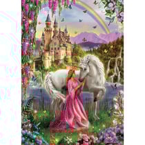 Puzzle la princesse et la licorne 500 pieces - collection animaux fantastiques - educa - 17985