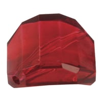 Rayher - Perle acrylique Rouge Carré facetté 20x20 mm 1 pièc.