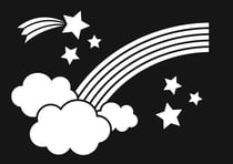 POCHOIR ARC-EN-CIEL - 21X29,7 CM