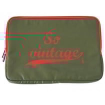 Housse ordinateur Portable Kaki So Vintage