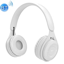 Qualité Sonore Hifi Casque Bluetooth Macaron Autonomie Longue Durée Support Appels Micro SD AUX 3.5mm Blanc YONIS