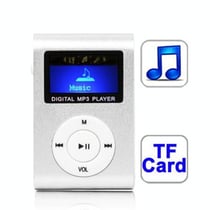 Lecteur MP3 Clip Métal Magenta Écran LCD 1.1' Carte TF USB 2.0 Chargement Rapide Argent YONIS