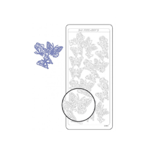 Planche de stickers peel off lavande papillons
