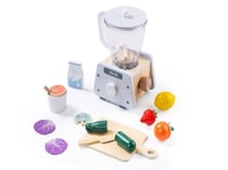 Blender smoothie en bois avec accessoires
