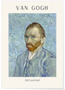 Affiche Van Gogh - Self-portrait | A3 : 29,7x42cm