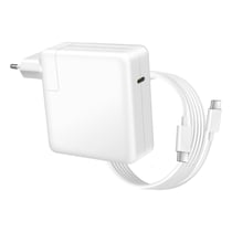 Avizar Chargeur pour Surface Laptop 5 / 6 15" USB-C 96W + Câble 1,8m Blanc