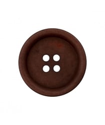 Carte de 3 boutons de chemise en Corozo 4 trous 20mm - Prym Brun Fonce marron