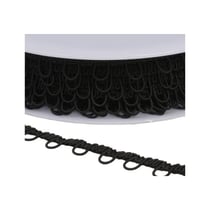 Galon ganse élastique 17mm noir au mètre