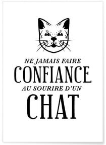 Affiche Sourire de chat | A3 : 29,7x42cm