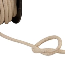 Bobine 25m cordon tresse métallisé beige/or 6mm