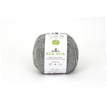 DMC - Fil Coton Recyclé Eco Vita 3mm 100g Tricot et Crochet Col. 112 gris