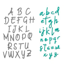 Gabarit de découpe pour machine - Sizzix - Alphabet Emily Tootle