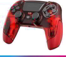 Manette sans Fil PS4/PS3/PC/Android/iOS - Oniverse - Sortie Casque Stéréo, Gyro 6 Axes Revolt Rouge