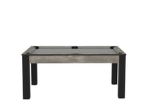 Billard Floride convertible en table à manger - 6 personnes - Coloris industriel tapis gris