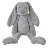 Peluche Lapin Richie gris clair 58 cm - Happy Horse