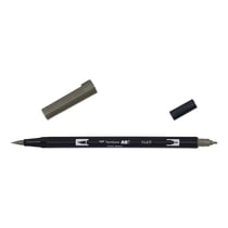 Lot de 6 feutres double pointe pinceau - TOMBOW - N49 gris chaud 8