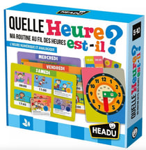 Quelle heure est il – Jeu ludique - HEADU - Bleu