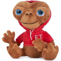 Peluche geante extraterrestre e.t 90 cm - avec veste rouge - grand doudou licence xxl
