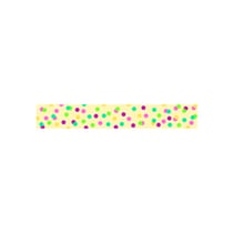 Ruban adhésif fantaisie 1,5 cm x 10 m confettis